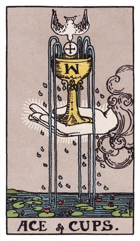 Ace of Cups — Rider-Waite-Smith tarot card