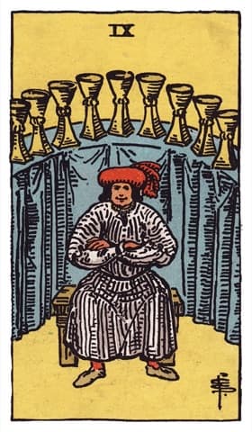 Nine of Cups — Rider-Waite-Smith tarot card