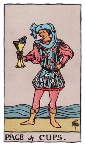 Page of Cups — Rider-Waite-Smith tarot card