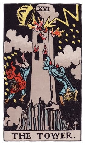 The Tower — Rider-Waite-Smith tarot card