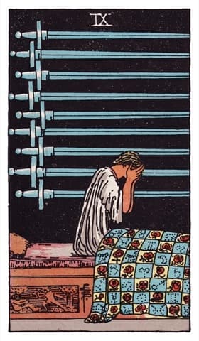 Nine of Swords — Rider-Waite-Smith tarot card