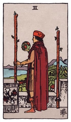 Two of Wands — Rider-Waite-Smith tarot card